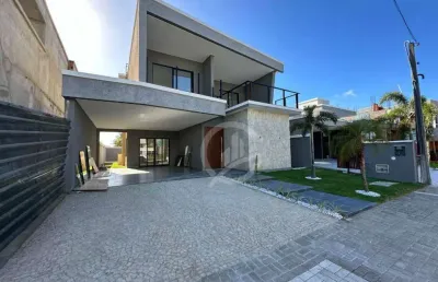 Jardins do lago ,casa com piscina e  4 dormitórios à venda, 220 m² por r$ 1.350.000 - jardins do lago - eusébio/ce