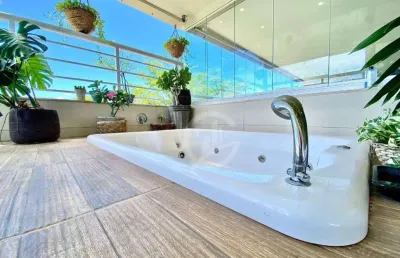 Apartamento cobertura no golf  ville com 3 dormitórios à venda, 203 m² por r$ 2.890.000 - porto das dunas - aquiraz/ce