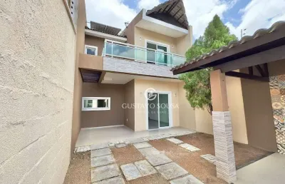 Casa duplex no eusébio com 3 dormitórios à venda, 150 m² por r$ 680.000 - centro - eusébio/ce