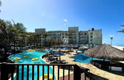 Acqua beach park resort com 2 dormitórios à venda, 67 m² por r$ 1.200.000 - porto das dunas - aquiraz/ce
