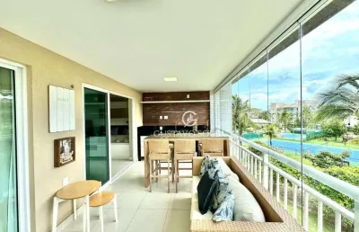 Apartamento no golf ville com 3 dormitórios e mais um banheiroà venda, 115 m² por r$ 1.450.000 - porto das dunas - aquiraz/ce