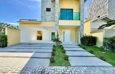 Casa com 3 dormitórios à venda, 231 m² por r$ 1.400.000,00 - loteamento bela vista do sul - aquiraz/ce