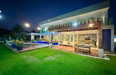 Casa com 5 dormitórios para alugar, 500 m² por r$ 44.900,00/mês - alphaville fortaleza - fortaleza/ce