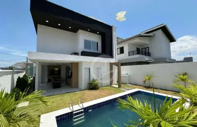 Casa com 4 dormitórios, 270 m² - venda por r$ 2.000.000,00 ou aluguel por r$ 14.620,00/mês - cidade alpha - eusébio/ce