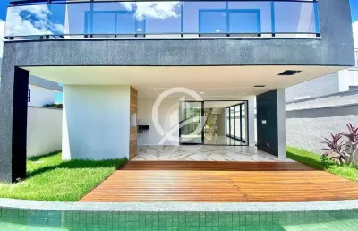 Casa com 4 dormitórios à venda, 268 m² por r$ 1.700.000,00 - cidade alpha - eusébio/ce