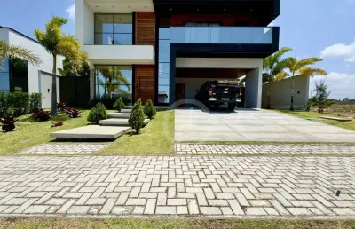 Casa com 4 dormitórios à venda, 319 m² por r$ 2.790.000,00 - cidade alpha - eusébio/ce