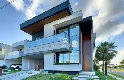 Casa com 4 dormitórios à venda, 306 m² por r$ 2.050.000,00 - cidade alpha - eusébio/ce