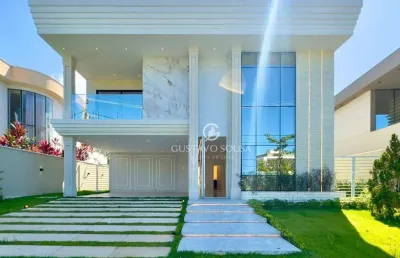 Casa neoclássica, com 5 dormitórios à venda, 368 m² por r$ 3.800.000 - cidade alpha residencial ceará - eusébio/ce