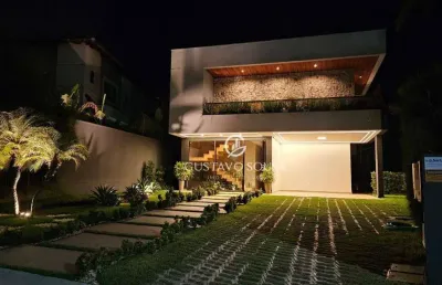 Casa com 5 dormitórios à venda, 570 m² por r$ 4.700.000,00 - alphaville fortaleza - eusébio/ce