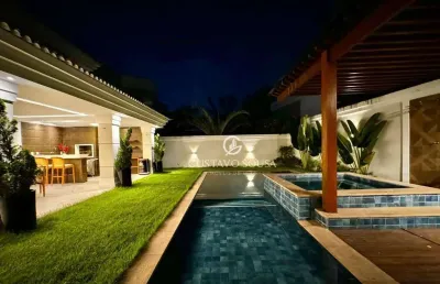 Casa com 4 dormitórios à venda, 400 m² por r$ 4.290.000 - alphaville fortaleza.