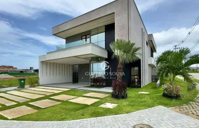Casa com 4 dormitórios à venda, 240 m² por r$ 1.790.000,00 - cidade alpha - eusébio/ce