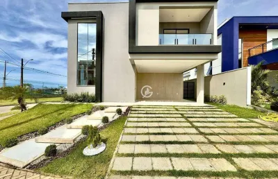 Casa com 4 dormitórios à venda, 248 m² por r$ 1.750.000,00 - cidade alpha - eusébio/ce