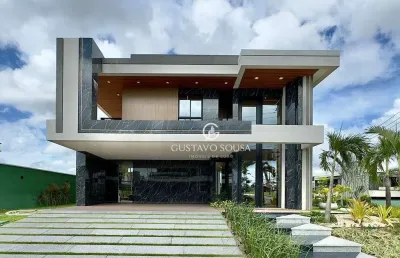 Casa com 6 dormitórios à venda, 373 m² por r$ 4.000.000,00 - cidade alpha - eusébio/ce