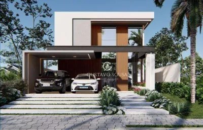 Casa com 4 dormitórios à venda, 251 m² por r$ 1.900.000,00 - cidade alpha - eusébio/ce