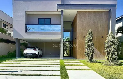 Casa com 5 dormitórios à venda, 420 m² por r$ 3.500.000,00 - alphaville eusébio - eusébio/ce