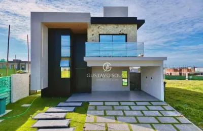 Casa com 4 dormitórios à venda, 245 m² por r$ 1.890.000,00 - cidade alpha - eusébio/ce