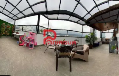 Cobertura com 3 quartos, caiçara, praia grande - r$ 760 mil, cod: 6974