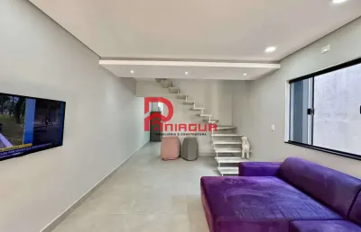 Sobrado com 3 quartos, aviação, praia grande - r$ 935 mil, cod: 7443