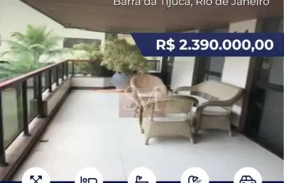 Barra da tijuca apartamento 4 quartos 243m², com 3 vagas..