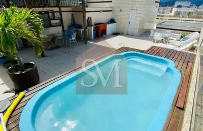 Bela recreio dos bandeirantes gleba a , cobertura duplex, 320m² ,4 suítes ,box ,4 vagas ...