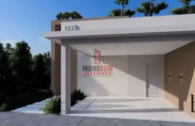 Casa em condomínio na água branca, com 3 dorms, suite e área gourmet com furtô