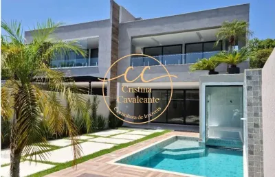Casa contemporânea triplex com 4 suítes, 360 m² e piscina na barra da tijuca-rj! aproveite!