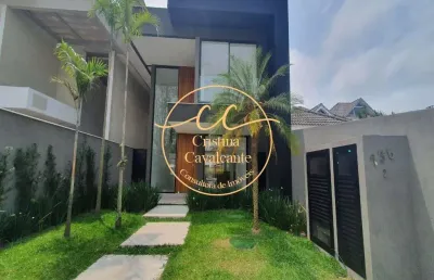 Barra/interlagos de itaúna - casa contemporânea triplex à venda com 4 suítes, 350 m², piscina e sotão