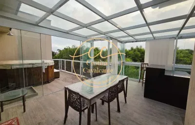 Imperdível cobertura duplex à venda no recreio dos bandeirantes - 3 quartos, 2 suítes, 150m², terraço com hidromassagem no barra village lakes