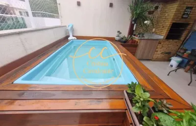 Freguesia-jacarepaguá: cobertura duplex 3 quartos, 1 suíte, 181m², 2 vagas, piscina! venha conferir!