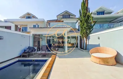 Riviera del sol - recreio: casa triplex 4 suítes, 282m², 3 vagas, piscina e quintal - venda no rj