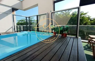 Vendo cobertura no recreio dos bandeirantes-rj com 4 suítes, piscina e espaço gourmet - sofisticato 178m²