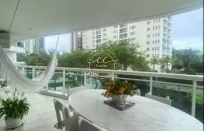 Apartamento de luxo na barra da tijuca, rio de janeiro - 4 quartos, 4 suítes, 3 vagas de garagem - imperdível!