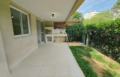 Recreio dos bandeirantes - apartamento garden de 3 quartos com 123m² e varanda gourmet - venda