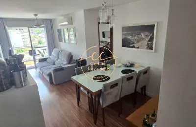 Imperdível - apartamento à venda com 3 suítes, 82 m², varanda com cortina de vidro na taquara, rio de janeiro-rj!