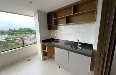 Oportunidade única: apartamento de luxo 3 suítes na barra da tijuca, rio de janeiro - 131m², varanda gourmet, vista livre!