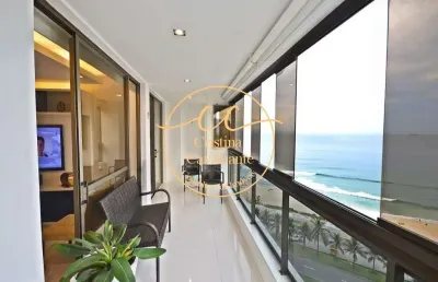 Alpha barra ii-frontal mar apartamento à venda no 4 quartos, 1 suíte, 158 m², varanda na barra da tijuca