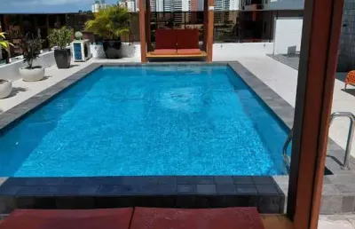 Belo apartamento com vista para o mar de cabo branco!