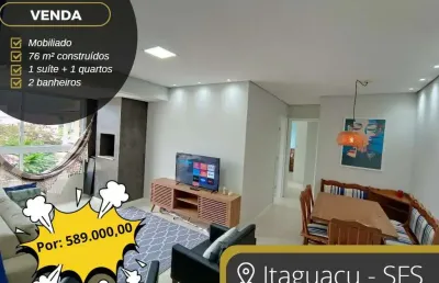 Apartamento para venda em são francisco do sul, itaguaçú, 2 dormitórios, 1 suíte, 2 banheiros, 1 vaga