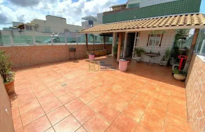 Cobertura à venda - 3 quartos sendo 1 com suíte - 2 salas - 2 vagas - itapoã bh