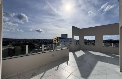 Cobertura linear à venda - 2 quartos sendo 1 suíte - 2 vagas - santa branca bh