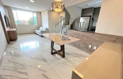 Cobertura semi mobiliada à venda - 3 quartos 1 suíte - 3 vagas - 160m² - itapoã