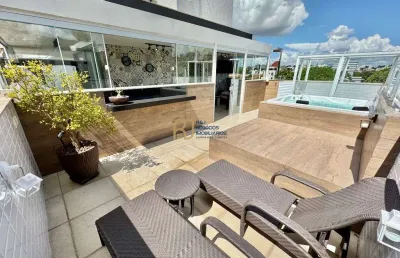 Cobertura à venda - 3 quartos sendo 1 suíte - 2 vagas - 160m² - bairro itapoã
