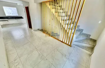 Casa geminada à venda - 2 quartos - 1 vaga - 83m² - céu azul - pampulha bh