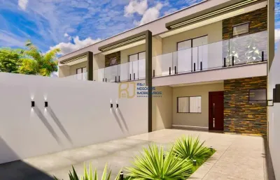 Casa geminada à venda - 3 suítes 1 com varanda - 4 vagas - 180m² - santa amélia