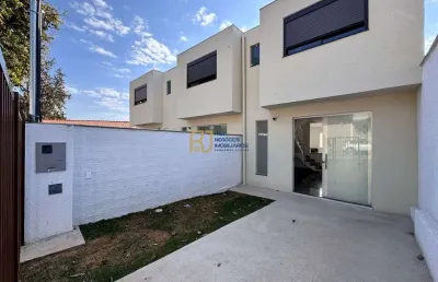 Casa geminada à venda - 130m² - 3 quartos 1 com suíte - 2 vagas - santa branca