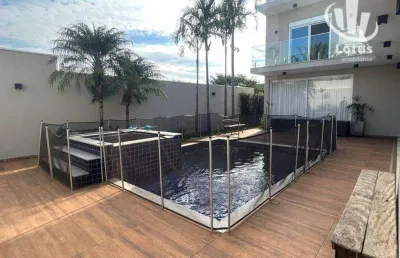 Casa com 3 dormitórios à venda, 604 m² por r$ 4.500.000,00 - condomínio residencial lago da barra - jaguariúna/sp