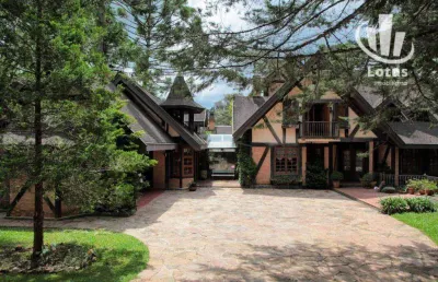 Casa com 6 dormitórios  à venda - lot véu da noiva - campos do jordão/sp
