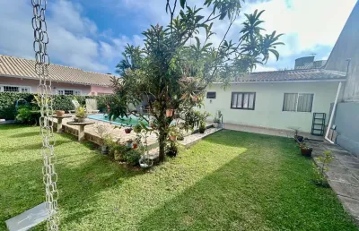 Terreno: 420m2 - casa: 95m2 averbada,  1 suíte + 2 dormitórios, sala de estar, sala de tv,  sala de jantar e cozinha.  edícula: 60m2,   varanda com ch