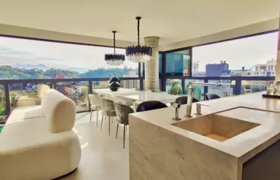 Apartamento novo mobiliado e decorado,  alto padrão à venda  no bairro américa, joinville-sc.  apartamento  com 1 suíte master + 2 suítes,   sala de e