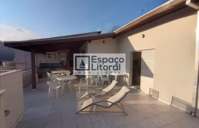 Apartamento duplex com 4 dormitórios à venda, 232 m² por r$ 745.000,00 - martim de sá - caraguatatu